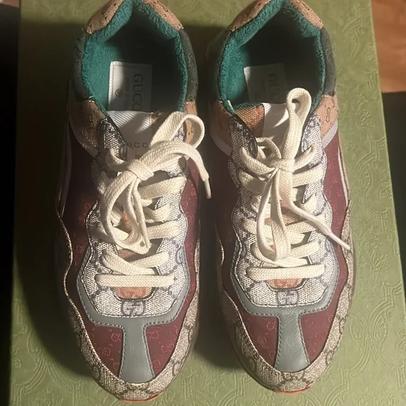 GG Rhyton Canvas Fashion Sneakers - Picture 8 of 11